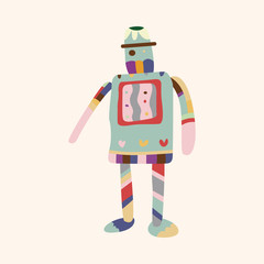 robot theme elements vector,eps