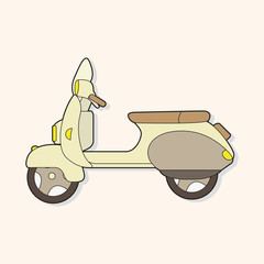 transportation motor theme elements vector, eps