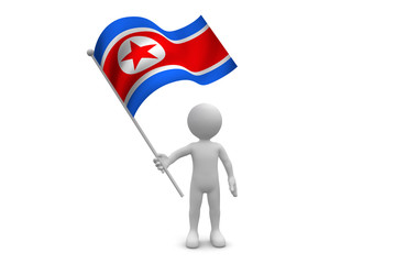 Korea North Flag