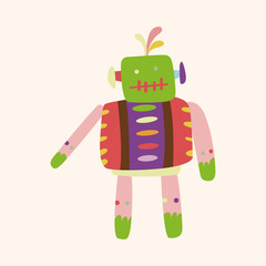 robot theme elements vector,eps