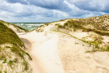 Sand dunes on the Baltic sea