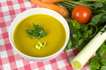 Vegetable cream soup