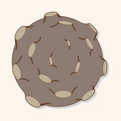 Space Meteorite theme element vector,eps