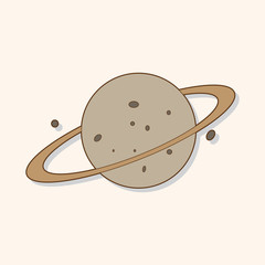 Space planet theme elements vector,eps