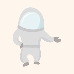 Space Astronaut theme elements vector, eps10