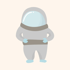 Space Astronaut theme elements vector, eps10