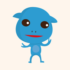 Space alien theme elements vector,eps