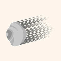 Space Meteorite theme element vector,eps