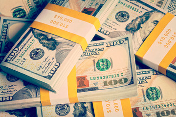 Background of new 100 US dollars 2013 banknotes