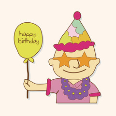 birthday theme elements vector,eps