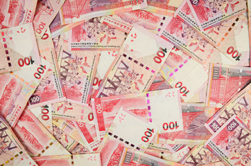 Fototapeta na wymiar hong kong dollars