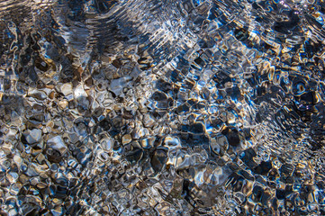 Bubbling spring water close-up.
