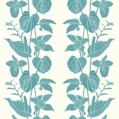 Seamless floral ornament