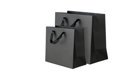 Two black shopping bags
