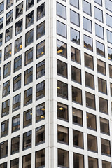 Fototapeta premium Large Windows in White Stone Tower