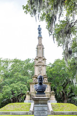 Obraz premium Statue of Lafayette McLaws