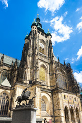 Fototapeta na wymiar Cathedral of St. Vitus, Wenceslas and Vojtech in Prague Castle,