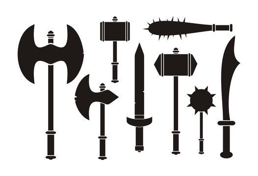 barbarian weapon - silhouette