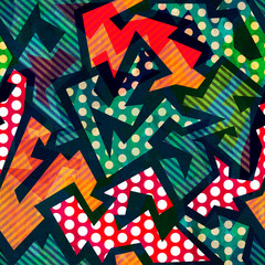 Obraz premium funny cloth seamless pattern