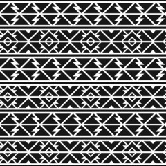 monochrome tribal seamless pattern