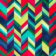 vintage zigzag seamless pattern with grunge effect