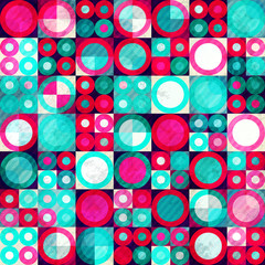 watercolor circle seamless pattern with grunge effect