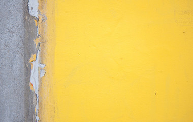 Yellow concrete wall background texture