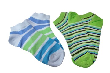 Two Pairs of Different Sport Striped Ladies Socks