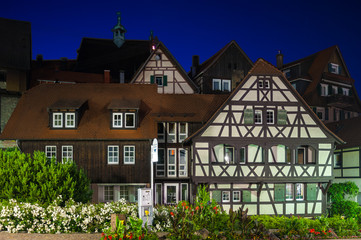 Fototapeta na wymiar Altstadt Fachwerkhäuser, Gernsbach