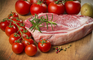 Filete e ingredientes