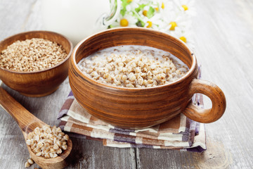 Buckwheat porridge with milk