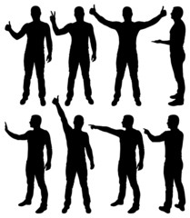 Male silhouettes