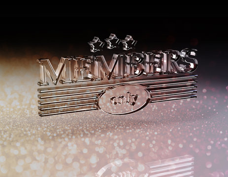 Members only - Glas - B