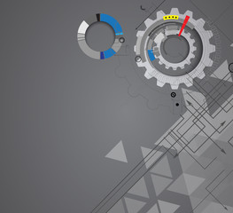 abstract technology background Business & development direction