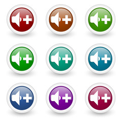 sound vector icon set