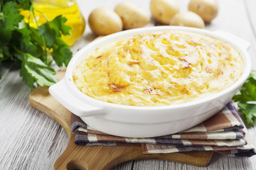 Potato casserole with meat