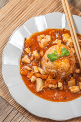 Sweet and sour chicken.