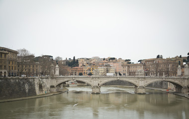 Naklejka premium Angels Bridge in Rome