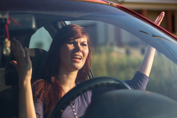 The woman behind the wheel of a concept
