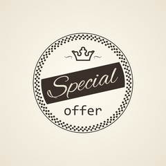 Set vintage retro coffee