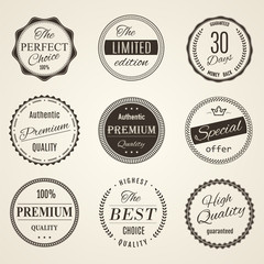 Obraz premium Set vintage retro coffee