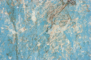 Surface of the metallic blue with dirt.