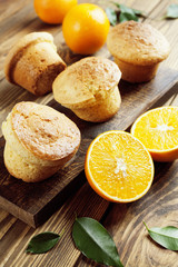 Homemade orange muffins