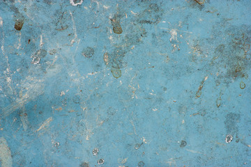Surface of the metallic blue with dirt.