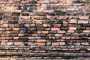 Background of old brick wall texture