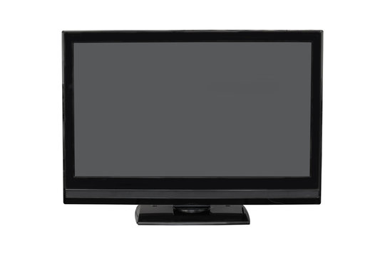 TV flat screen lcd, photo isolated on white background