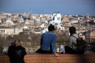 ammirare panorama di roma