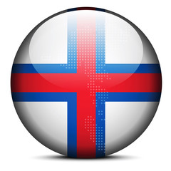 Map with Dot Pattern on flag button of Faroe Islands