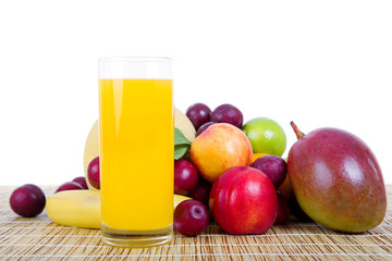 fruits and juice