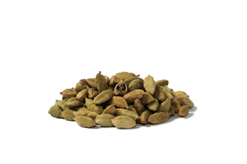 cardamome verte, prise de vue studio.